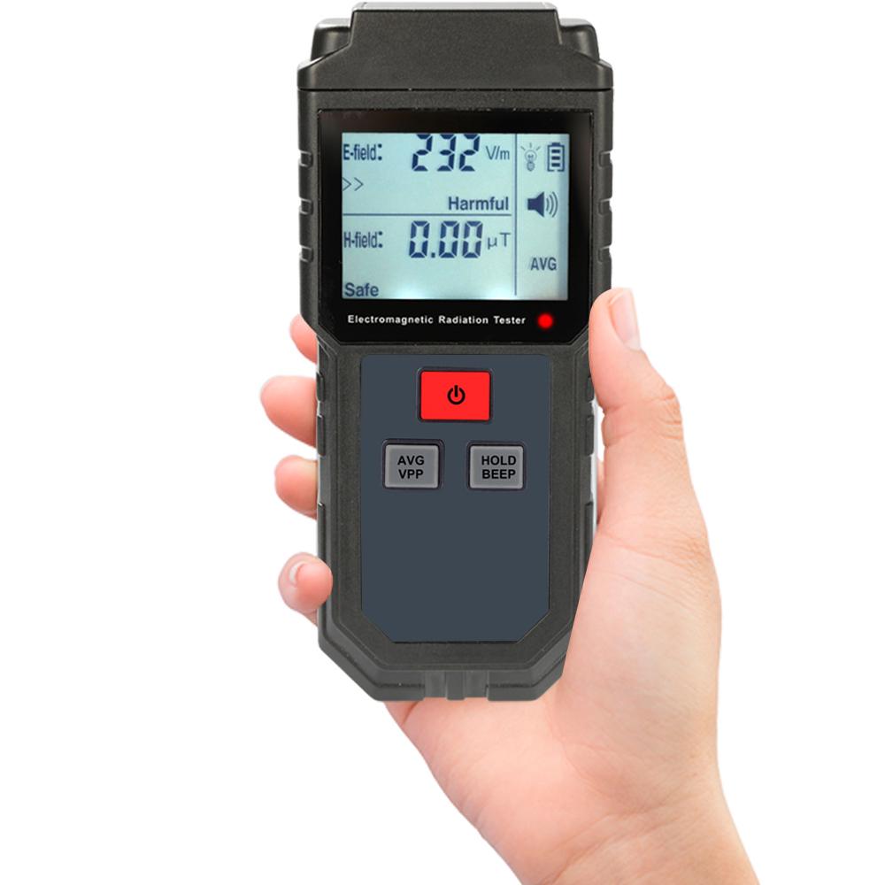Portable Handheld Digital LCD Electromagnetic Radiation Tester Electric Field Magnetic Field Dosimeter Detector with