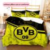 Borussia Dortmund  Set Copripiumino con Fantasia  Decorazione per la Casa  Regalo (1 * copripiumino + 2 * federe senza imbottitura)