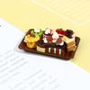 1/12 Dollhouse Miniature 1Tray+8 Cakes Model Kitchen Toys