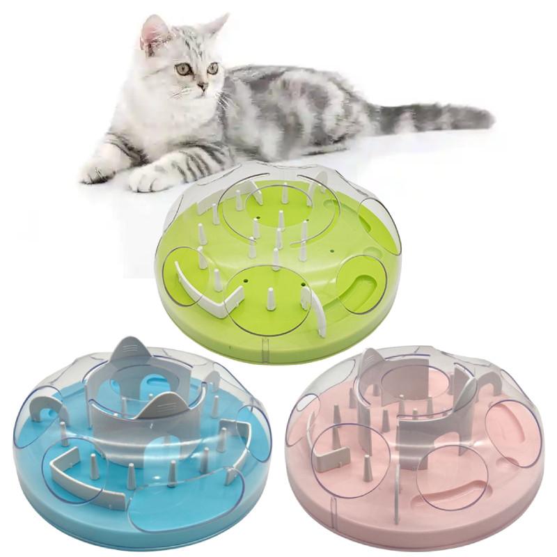 Cat Maze Feed Toy With Abs Material For Interactive Play And Energy Burnoff