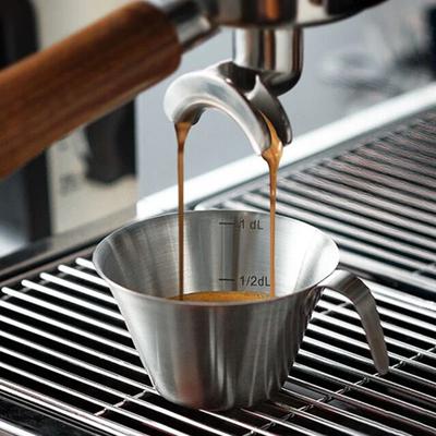 4 Adet Espresso Fincanları Küçük Paslanmaz Çelik Bardak Espresso Shot Kahve Ölçüm Kupası Mini Süt Sürahisi Ev Barista Kahve Aksesuarları