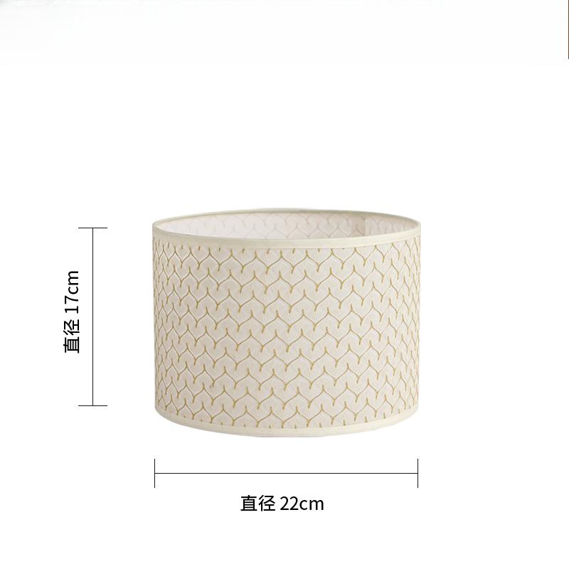 E27 Linen Fabric Metal Desk Lamp Cloth Lampshade 14/22/25cm Height Nordic Cloth Metal Lamp Shade Home Decoration