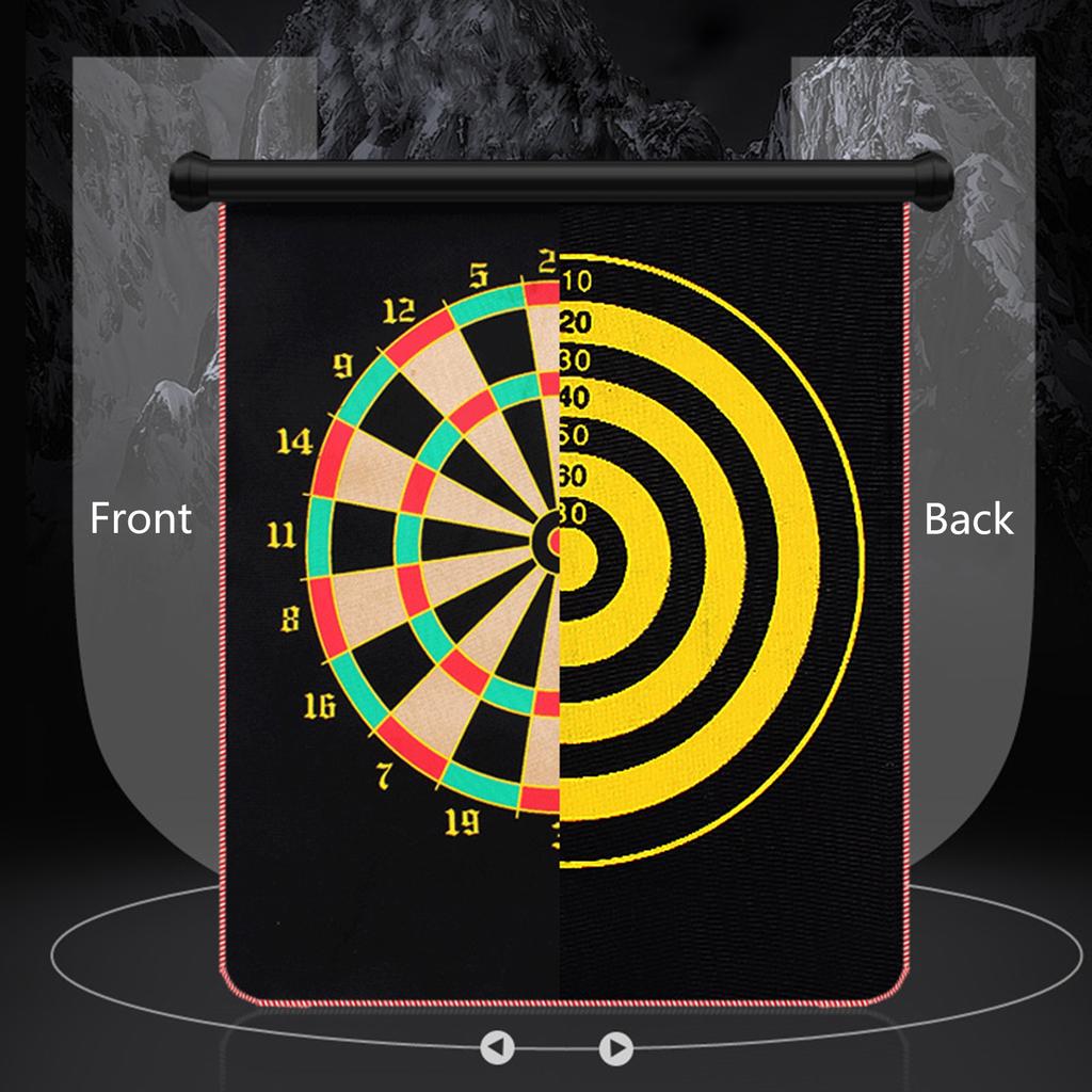 Double-Sided Magnetic Dart Board Set, Magnetic Dartboards, Easy-to Roll-Up & Store, Safe to Kids Roll-up Dart Board Set
