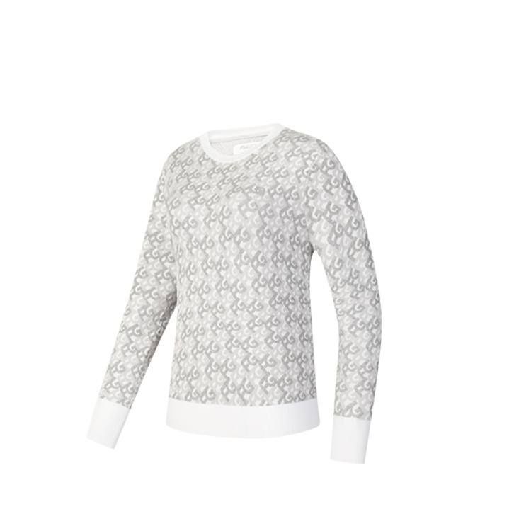 

Серия FILA Golf Удобный Мягкий Теплый Вязаный Свитер с Круглым Вырезом и Длинным Рукавом Женские топы Серый A11W515404F-ZA L