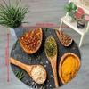 Spice Round Rug Flannel Soft Non Slip Floor Mat Culinary Themed Decor for Kitchen Dining Area Outdoor Patio Garden