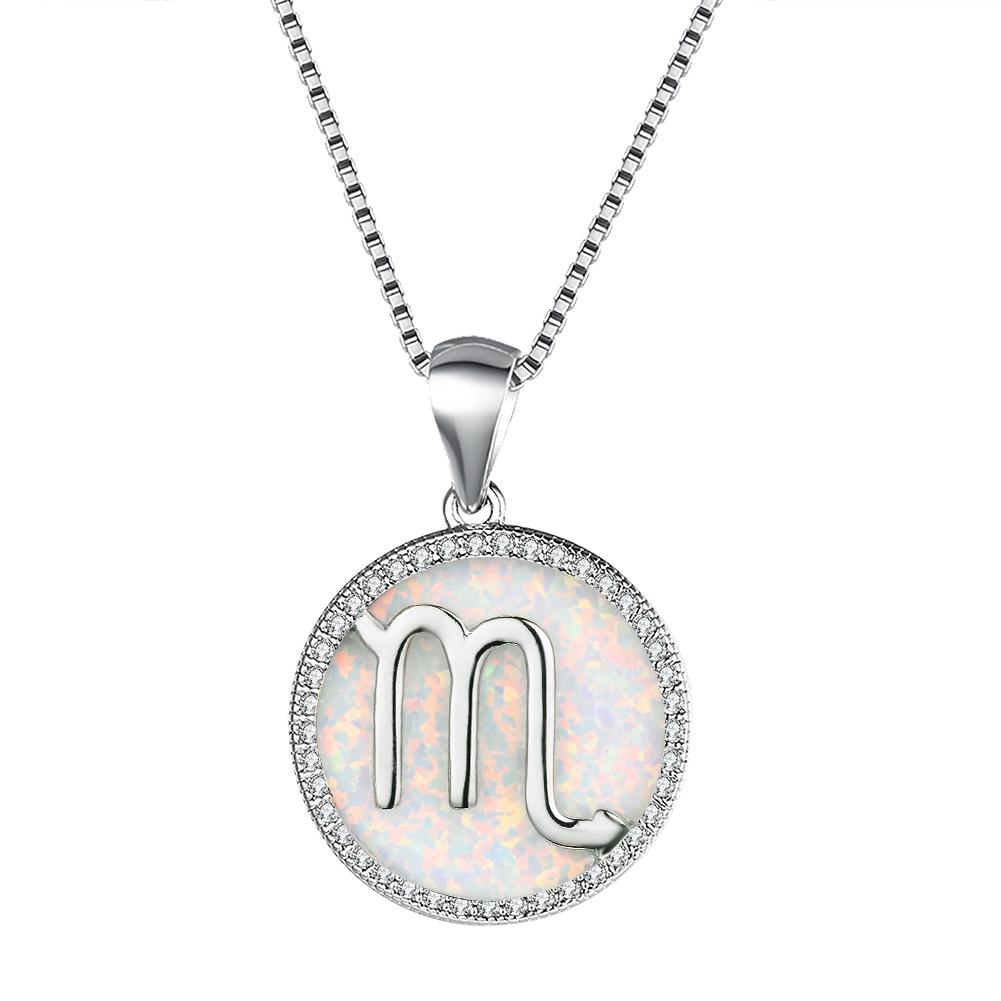 Necklace European and American 12 Constellation Necklace