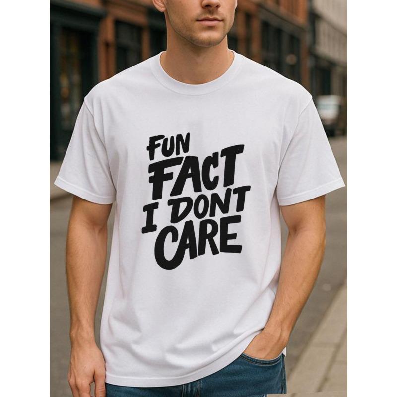 

Европейский размер, Декларация индивидуальности, Мужская футболка с принтом и бунтарским духом, Простая вязаная футболка из чистого хлопка S белый