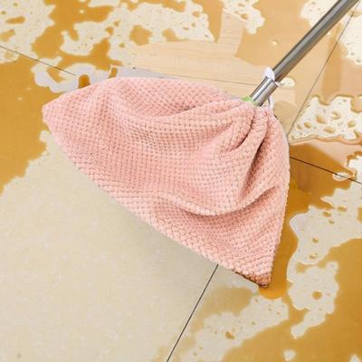 Broom Cloth Cover Wear-Resistant High Water Absorption Drawstring Closure Snap-Fit Hair Cleaning Broom Cloth