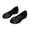 Bow single shoes outer wear spring new round head low heel matte soft sole