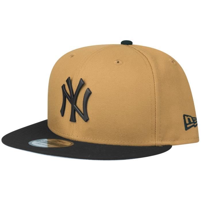 Casquette Snapback New Era - METAL BADGE New York Yankees - Blanc - Homme - Automne / Hiver
