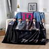 3D One D-Direction Popular Singer Flannel Blanket Soft Warm Throw Blanket for Bedroom Living Room Bed Travel Camping Picnic Gift