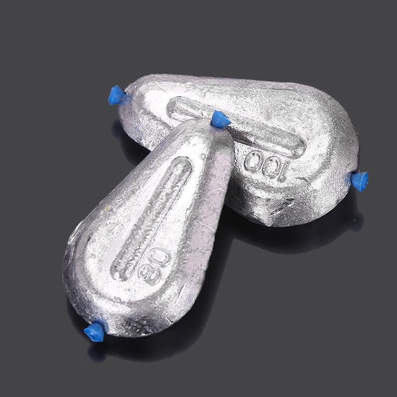 Cross-Shaped Plastic Core Chicken Heart Lead Sinker – Flat Design, Line-Friendly Fishing Accessory for Freshwater and Sea