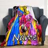 Customiz Name Personality Poppy Playtime Blanket Soft &Warm Sofa Office Bed Travel Lunch Break Blanket, Gift Suitable All Seasons