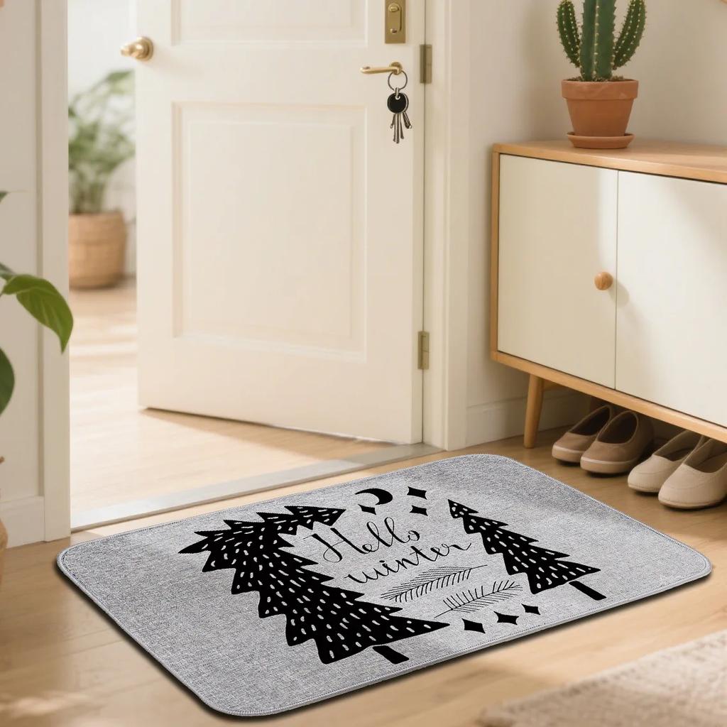 Blumen Fußmatte Bedruckte Hof Eingangstür Matten Rutschfest Badezimmer und Badezimmer Boden Teppich Retro Heimdekoration Matte