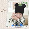 Baby Cap Cotton Unisex Baby Hat Elastic Black Ear Newborn Cap Head Scarf for Spring Autumn