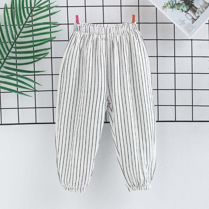 Children's Mosquito Repellent Pants Boys' Summer Thin Cotton Pants Baby's Outer Lantern Pants Girls' Leg Binding Pants