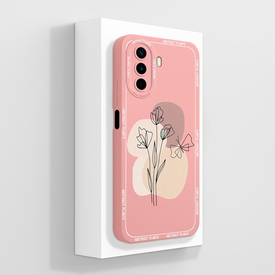 Case For Huawei Nova Y70 Plus Art Bear Full Coverage Anti Drop Funda For Huawei Nova Y 70 Y70+ Liquid Silicone Phone Back Cover