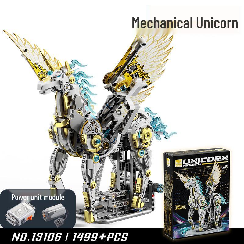 Lego-Compatible Electric Mechanical Whale Building Kit - Challenging DIY Animal Model Toy for Boys