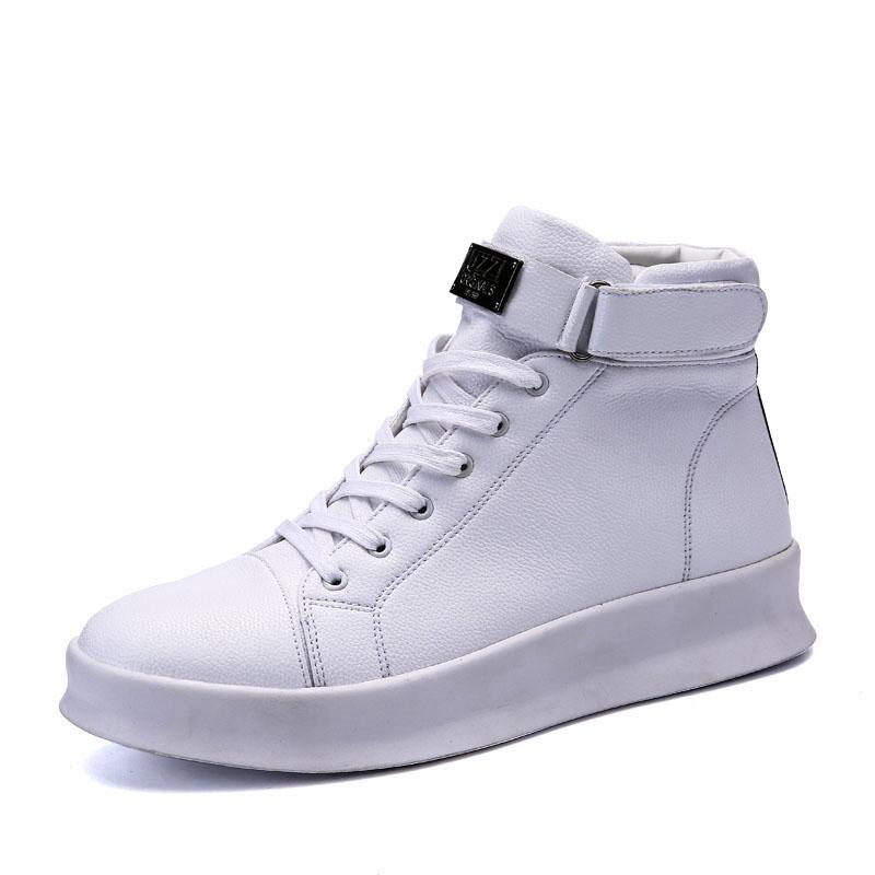 Newest Men Casual Shoes Men Ankle Boots Winter High-Cut Leather Sneakers Platform Skate Running Sport Shoes Boots Footwear