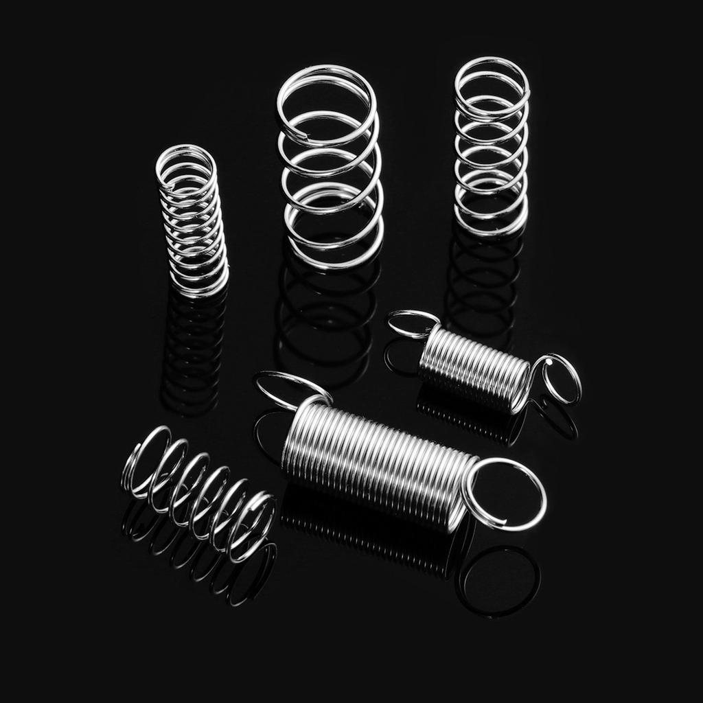 200Pcs Spiral Spring Set Galvanized Extension Spring Assortment for Automotive Electronics Appliances Hand Tools Replacement
