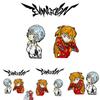 Eva Evangelion Pin Badge Featuring Asuka And Rei Perfect For Fans!