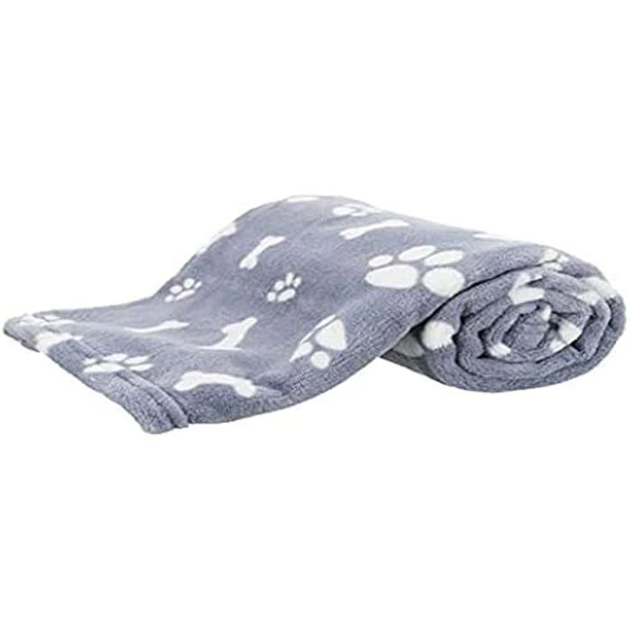 Couverture Pour Chien - Trixie - Kenny - Peluche Douce - 75x50 Cm - Bleu