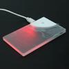 Pocket Sized LED Card Lamp Nameplate Light with Rainbow Effects for Business Professionals Transparent Name Tag Board