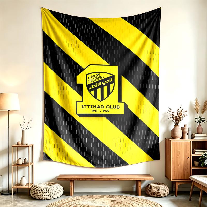 Ittihad Club (1) Tapestry Suitable For Decorating Homes Dorms And Bedrooms Soft To The Touch And A Perfect Gift For Friends And Family