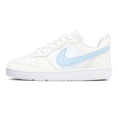 Court Borough Skateboard Shoes Women's Low Top White/Blue BQ5448-100(Team321-)