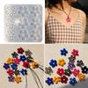 Flower Silicone Mold Earrings Pendant Necklace Keychain Charm Epoxy Resin Mould Floral Shape Crystal Casting Tool