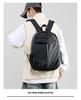 Men's Solid Color Multifunctional Backpack: Logo-Printable, Business & School Use