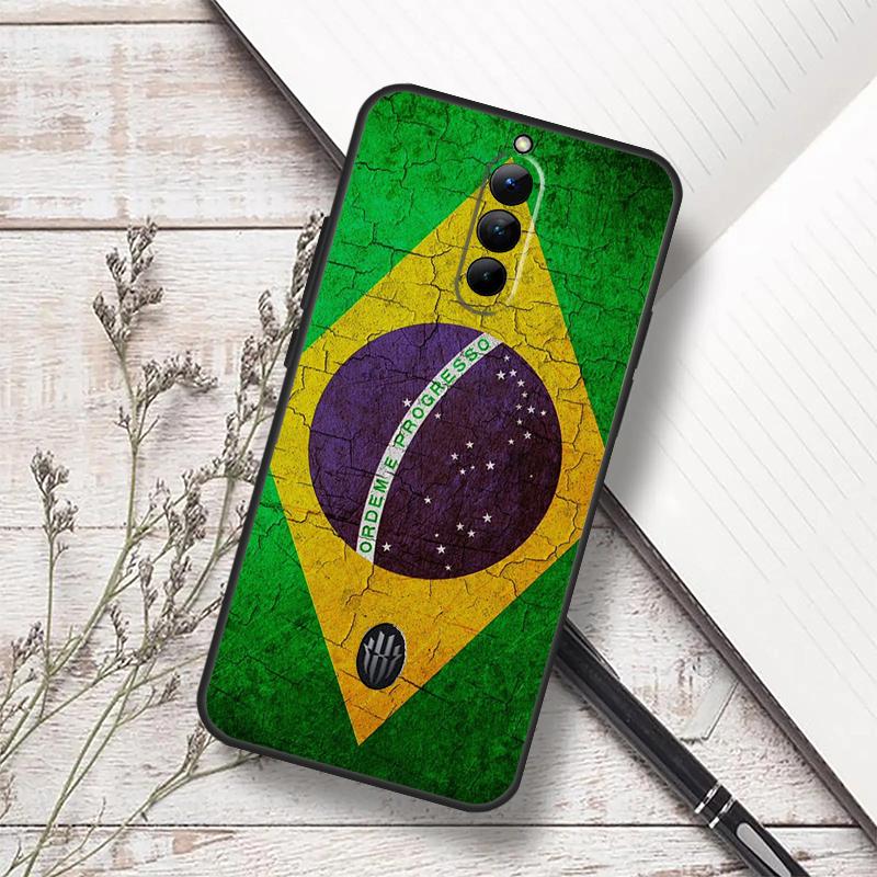 Brazil Brazilian Flag Case For ZTE Nubia Red Magic 7S 6S 7 Pro RedMagic 10 Air 8S 9S 10S 8 9 10 11 Pro Plus Funda
