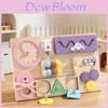Wooden Busy Board For Babies With Locking Toys Montessori Educational Play For Toddler Development