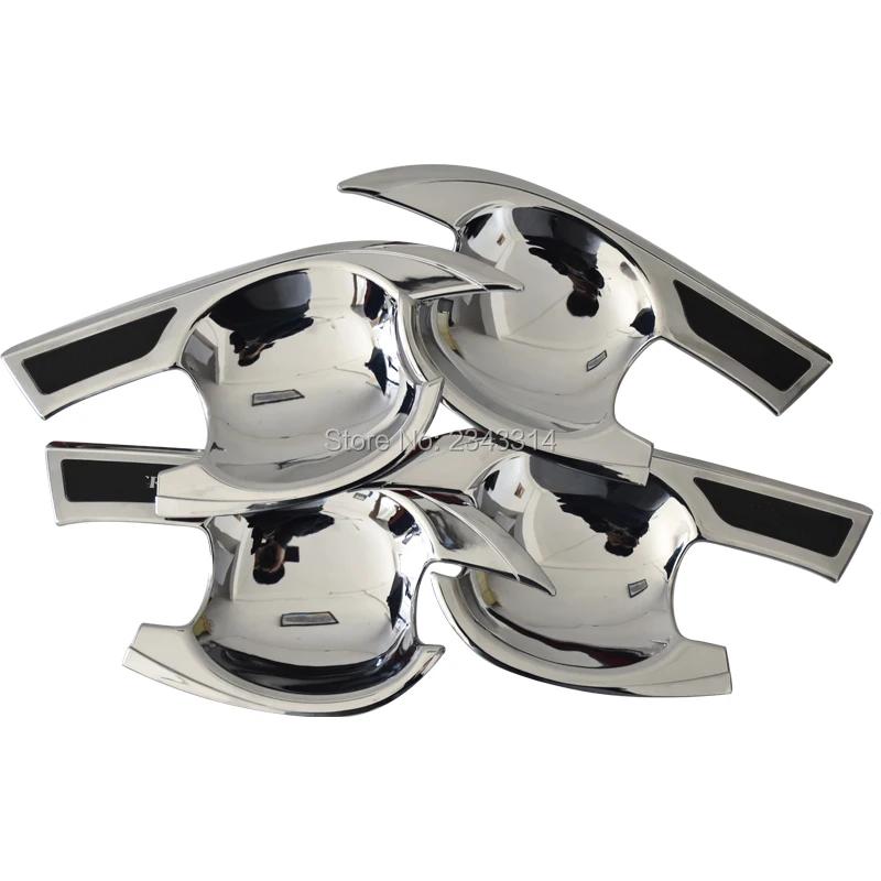 For Nissan Sentra ABS Chrome Carbon Car Door Handle Bowl Side Door Bowl Cover Trim Protectors Exterior Car Stying Accessory