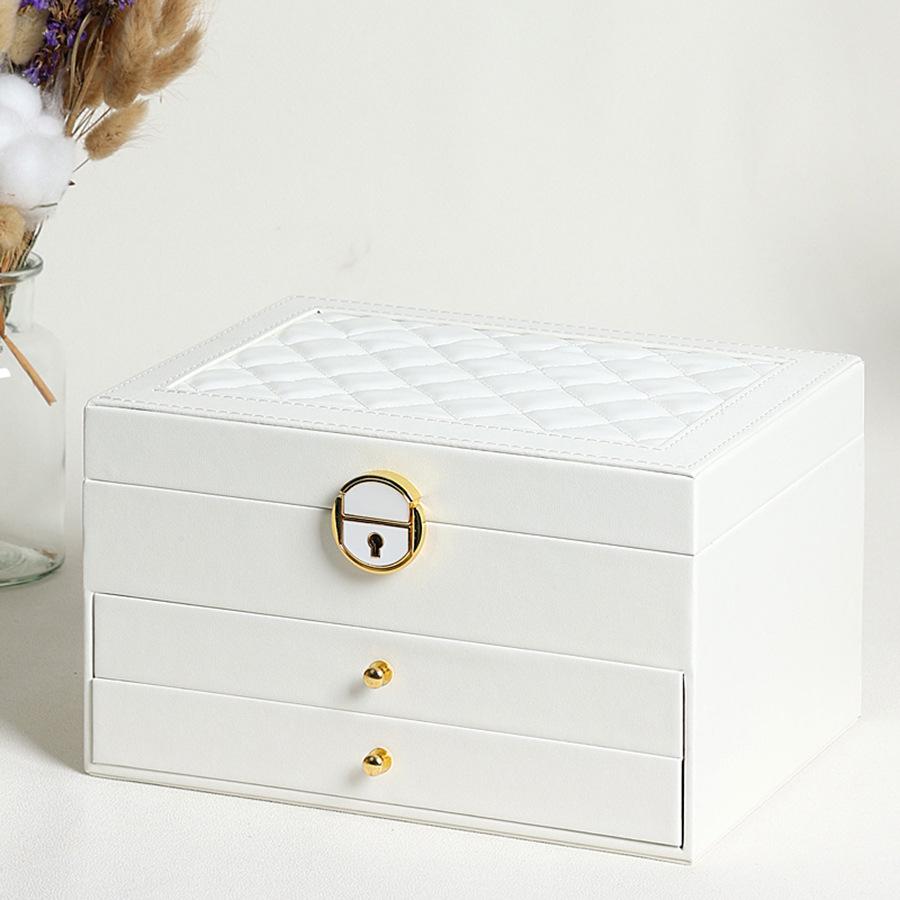 

Tanyun Zhiyuan двухслойная высококачественная шкатулка для хранения ювелирных изделий из искусственной кожи