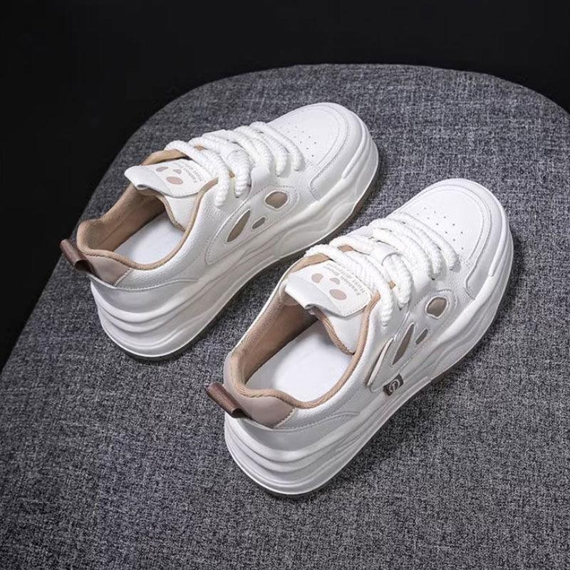 Board shoes women's 2025 new spring and autumn models popular versatile shoes casual black and white panda shoes sports platform white shoes