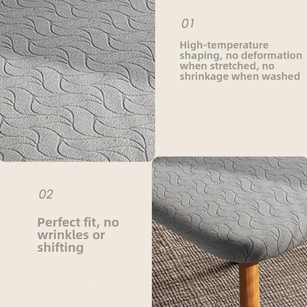 Jacquard Stretch Dining Chair Cover Washable Chair Slipcovers Chair Cushion Cover  Living Room