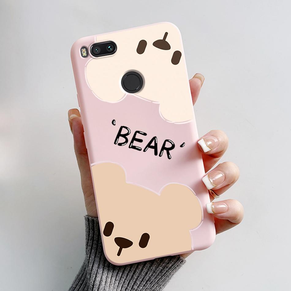 For Xiaomi Mi A1 Case Xiaomi Mi 5x Cute Bear Cartoon Frog Soft Silicone TPU Phone Back Cover Bumper For Xiaomi MiA1 Mi5X Fundas