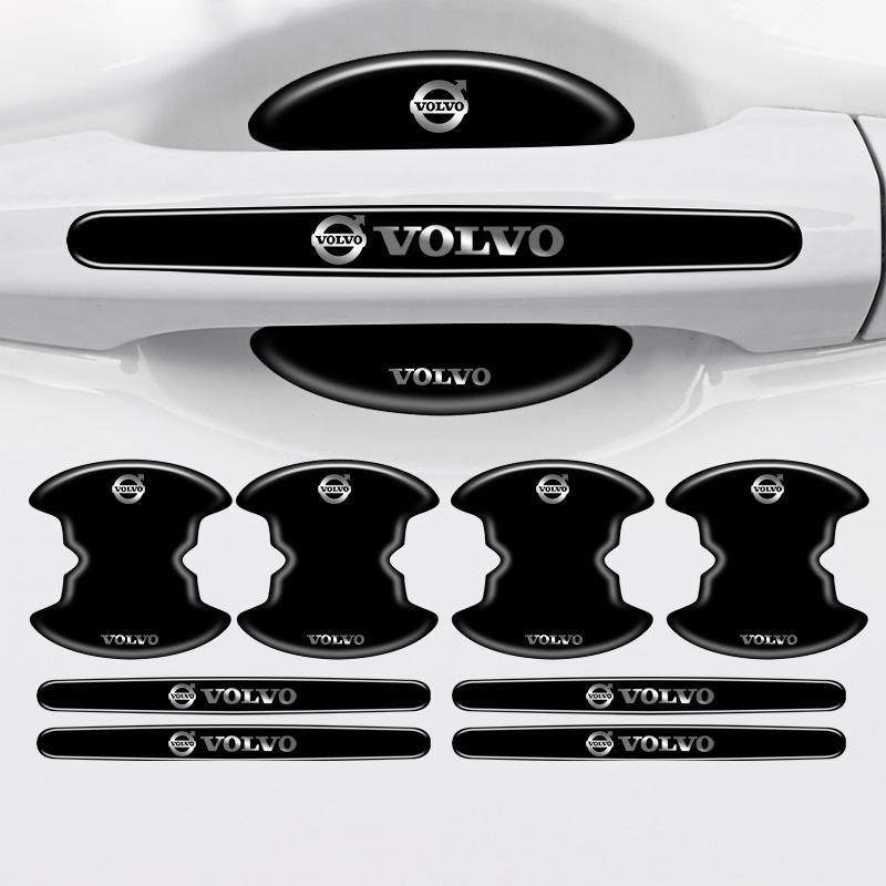 qsvmh6 8PCS Car Door Handle Decoration Stickers Wiper Decal Auto Accessory For Volvo RDESIGN XC60 XC90 S60 S80 S60L V40 V60 AWD V90 V70