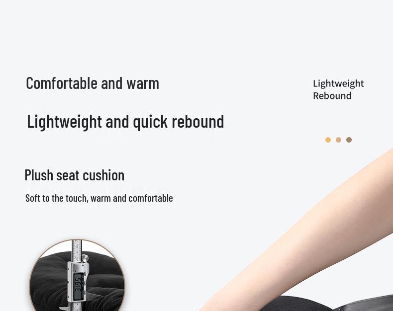 Thickened Velvet Electric Scooter Seat Cover: Comfortable, Durable, Sun-Proof, Shock-Absorbing, and Height-Enhancing for Enhanced Riding Experience