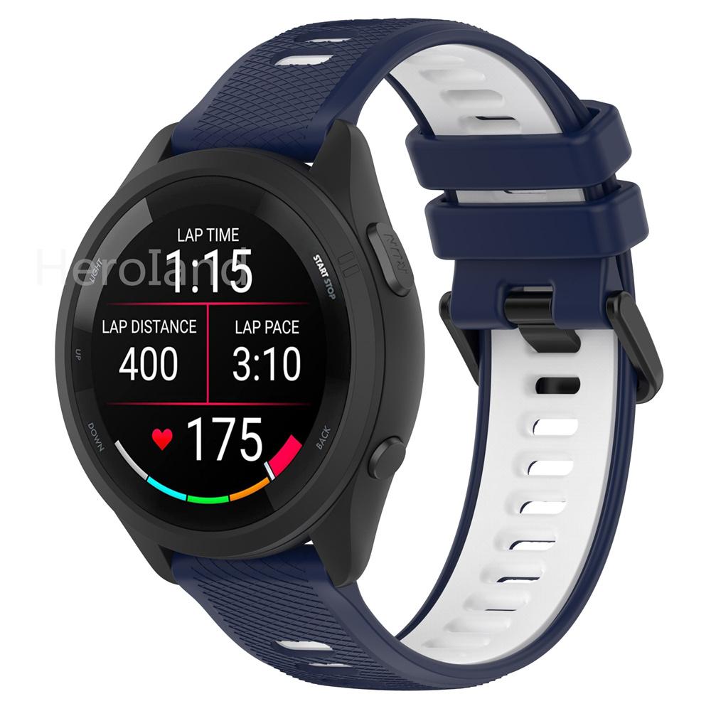 Fashion Silicone 22mm Watchband For Garmin Forerunner 265 Strap Smart Wristband For Garmin Forerunner 255 Band Bracelet +Film