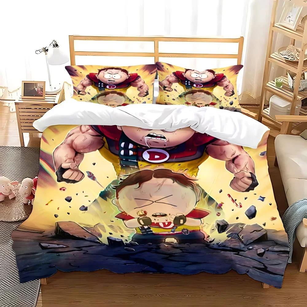 Duvet Cover South Park Pillowcase Bedding Set Adult Boy Girl Bedroom Decoration Boys Gift Single Double Large Size