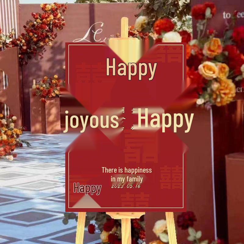 Wedding Ceremony Engagement Welcome Sign - Decorative Guide and Water Board Stand