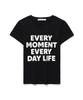 Kimseupeulesikoteunmakes Day Life Logo T-Shirt Black