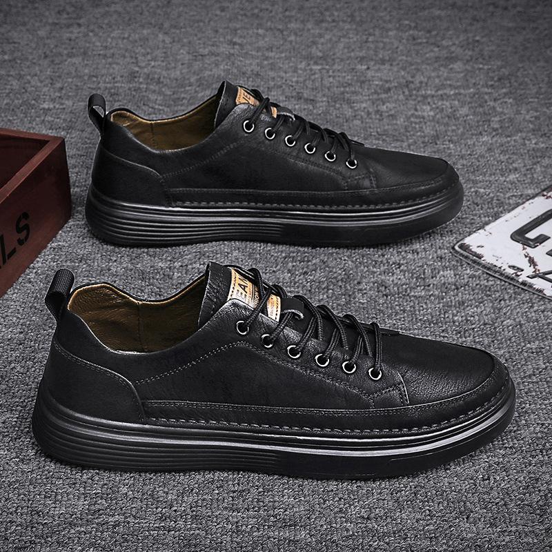 2026 New Casual Shoes for Men Shoes Design Sneakers Male Comfortable Cow Leather All-match Comfortable Skate Shoes Man