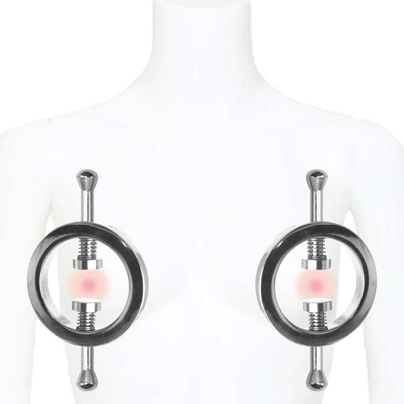 Metal Nipple Clips Stimulator Female Breast Nipple Clamps Bondage Restraints Flirting Teasing Women Sex Toy Slave Couple 