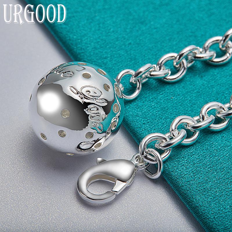925 Sterling Silver Pendant Bracelet Fashion Jewelry