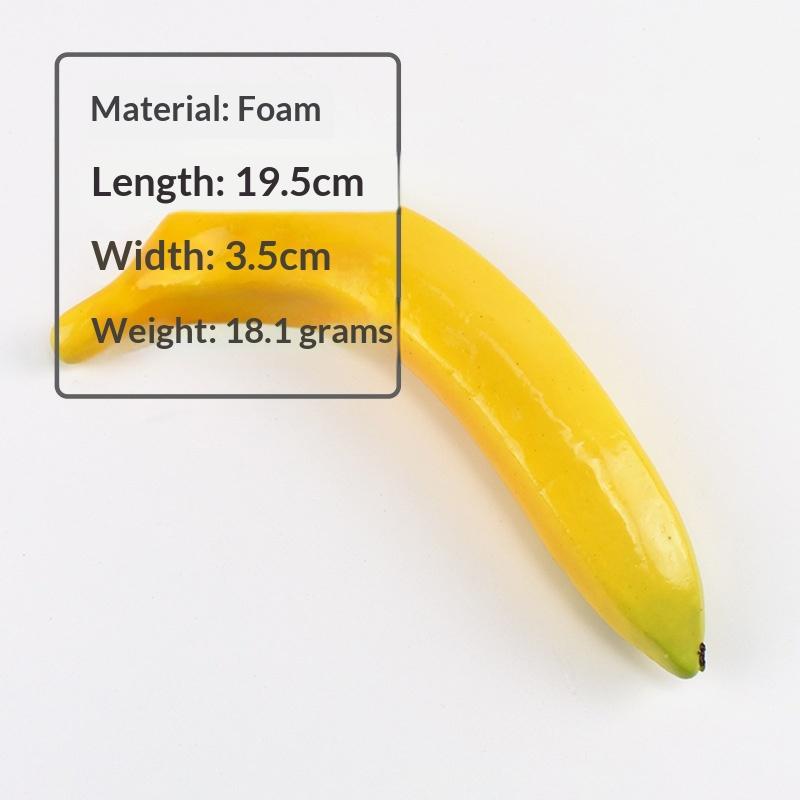 1PC Artificial Banana Decorative Plastic Fake Fruit Realistic Display Simulated Banana For Wedding Christmas Decor