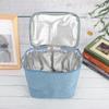 Portable Waterproof Zipper Thermal Lunchbox Food Container Storage Bag for Picnic Office OutdoorBlue