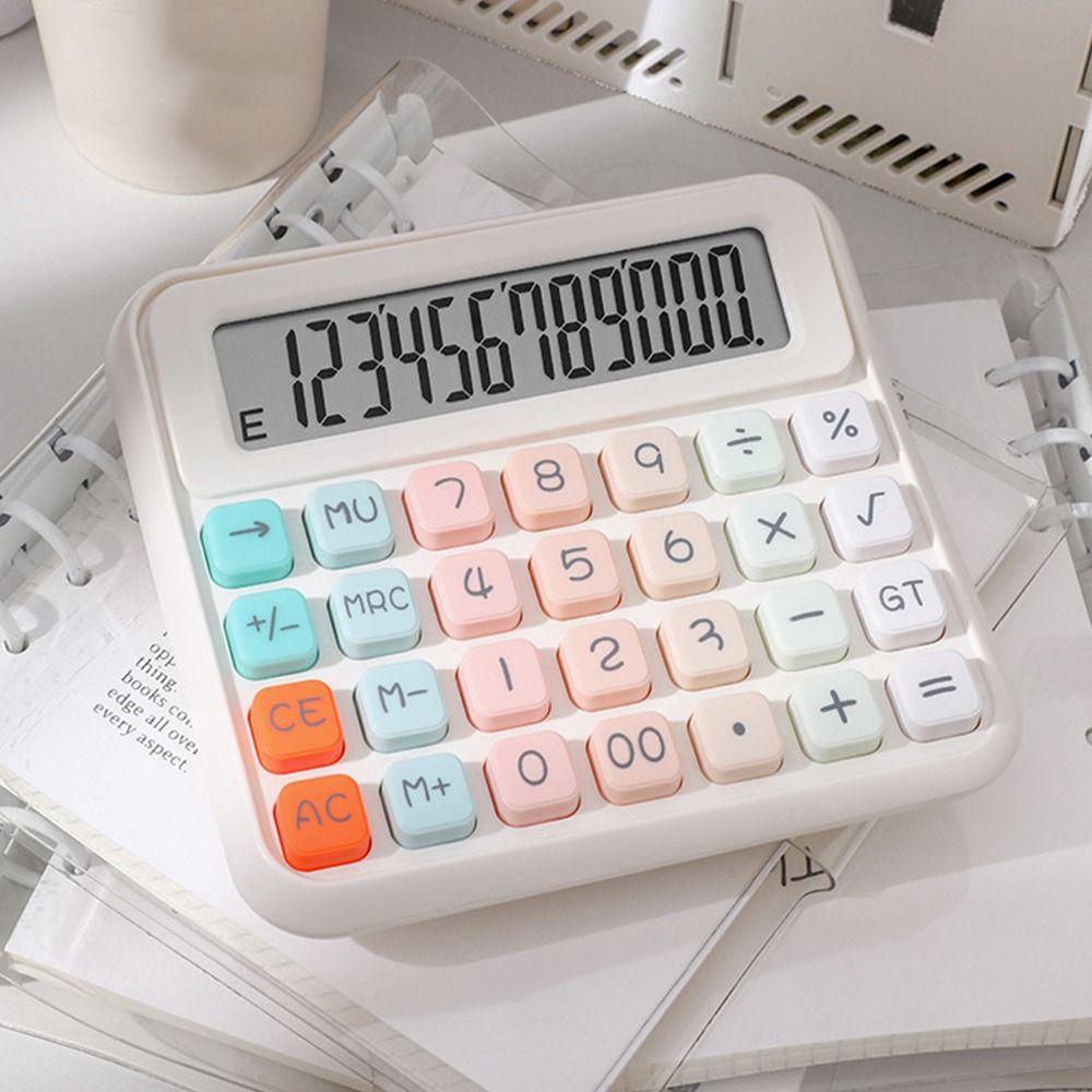Easy To Use 12 Digits Calculator Cute Finance Calculator Student Calculator  Daily Calculations